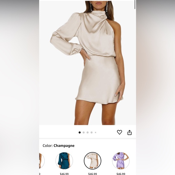 Champagne Mini Dress - Picture 6 of 6